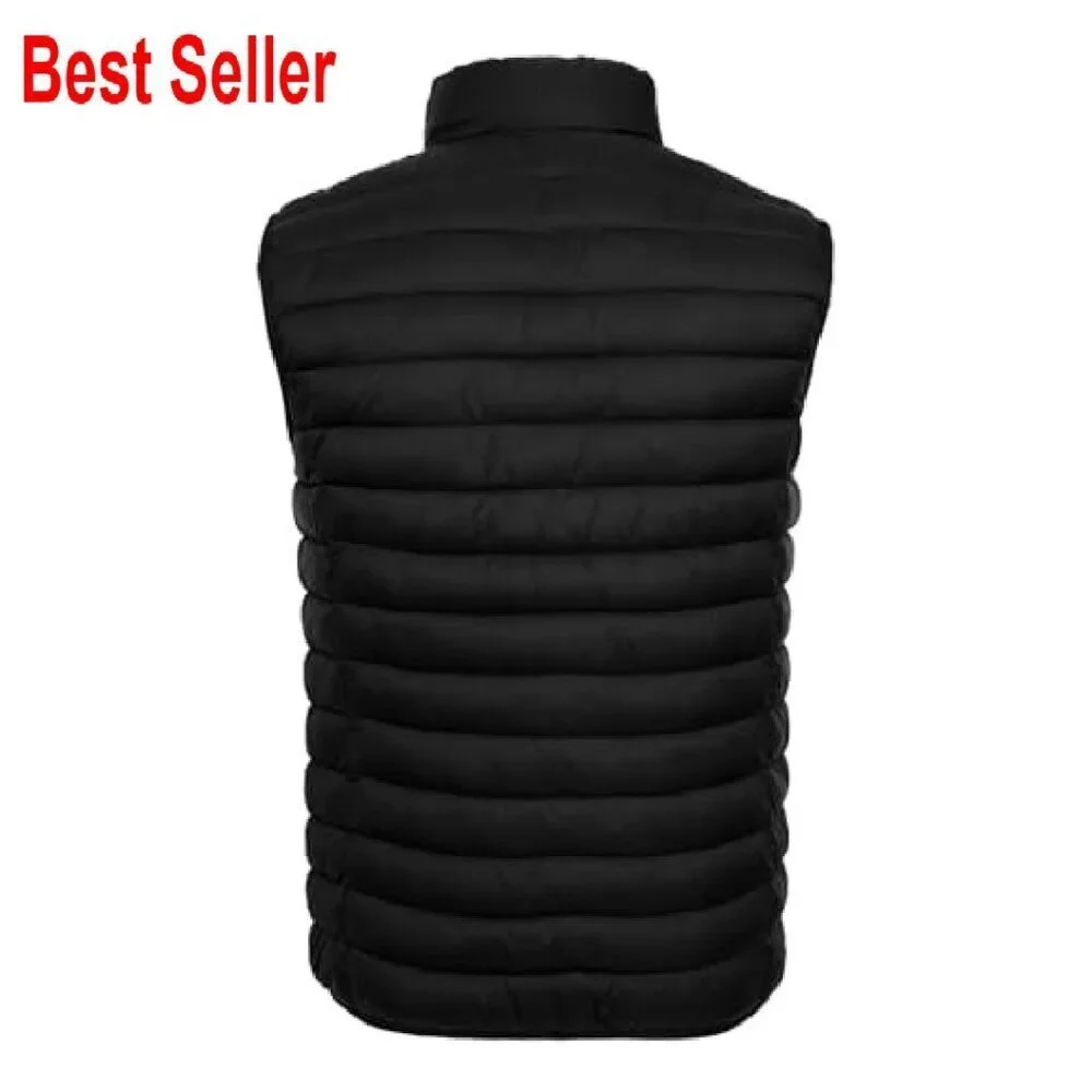 Men's Lightweight Puffer Vest Water-Resistant Golf Outdoor Winter Sleeveless